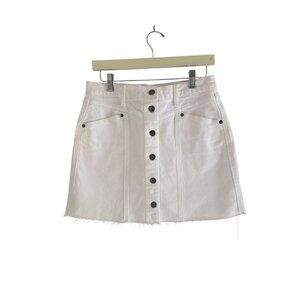 NWOT Rails Women's White Denim Skirt Size 28